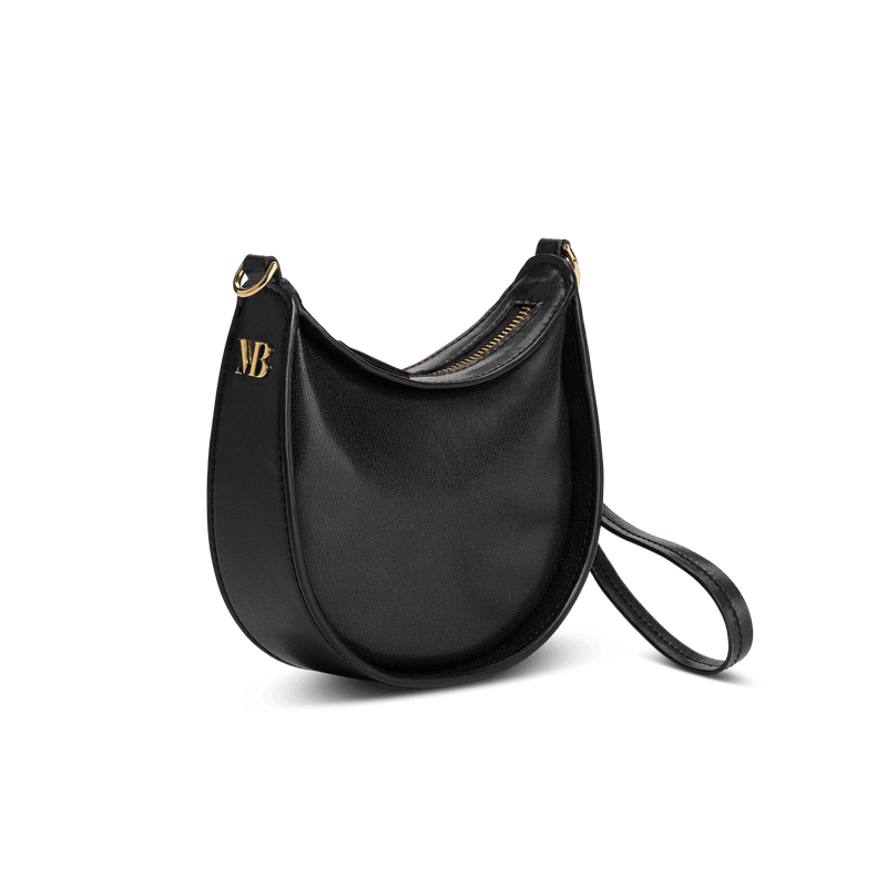 Melina Bucher Kingston MIRUM® Leather Vegan Shoulder Bag | Black Black