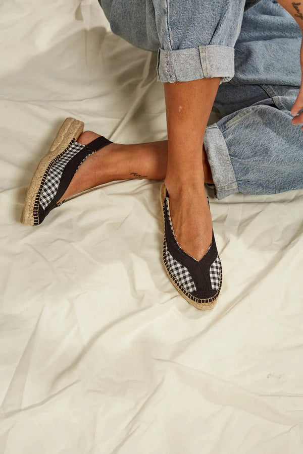 MOMOC Vichy Jute Vegan Sandals | Check