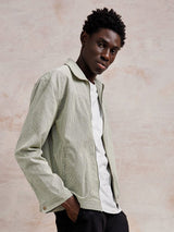 Immaculate Vegan - KOMODO Myles Men's Organic Cotton Jacket | Green Stripe