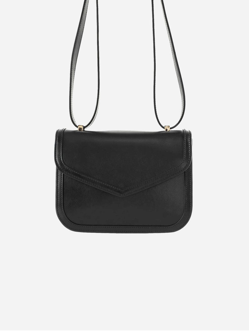 Modher Maya MIRUM® Leather Vegan Crossbody Bag | Black