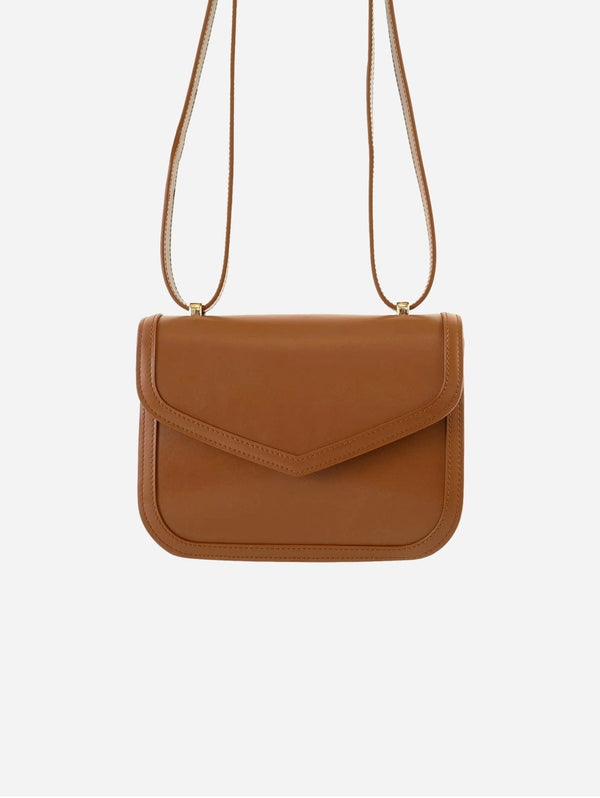 Modher Maya MIRUM® Leather Vegan Crossbody Bag | Brown Saddle