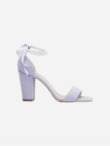 Immaculate Vegan - Forever and Always Shoes Melissa Vegan Suede Pearl Heeled Sandals | Lilac