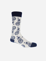 Immaculate Vegan - Peper Harow Paisley Men's Organic Cotton Socks | Cream