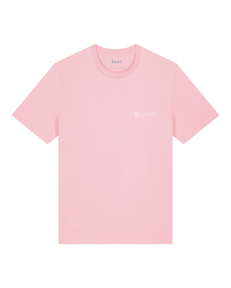 hewn. Mens Classic-fit Organic Cotton T-shirt in Cherry Blossom Pink