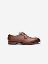 Immaculate Vegan - NAE Vegan Shoes Mikel Men's Vegan Leather Blucher Shoes | Brown UK7 / EU40 / US8