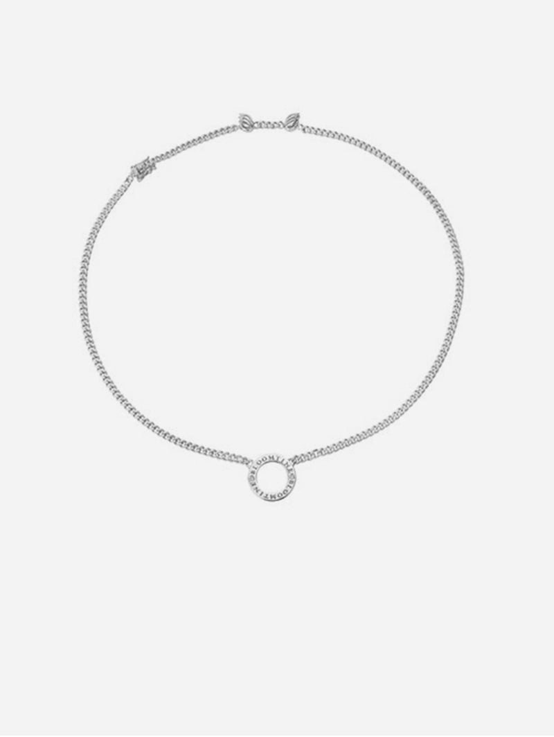 Mini Halo Wings™ Sterling Silver Diamond Angel Choker | Silver