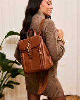 Immaculate Vegan - Minuit sur Terre Falabella Vegan Leather Backpack | Chestnut Chestnut / One Size