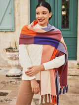 Immaculate Vegan - Minuit sur Terre Meridian Organic Cotton Scarf | Mandarin