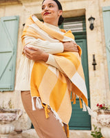 Immaculate Vegan - Minuit sur Terre Meridian Organic Cotton Vegan Scarf | Ochre Yellow