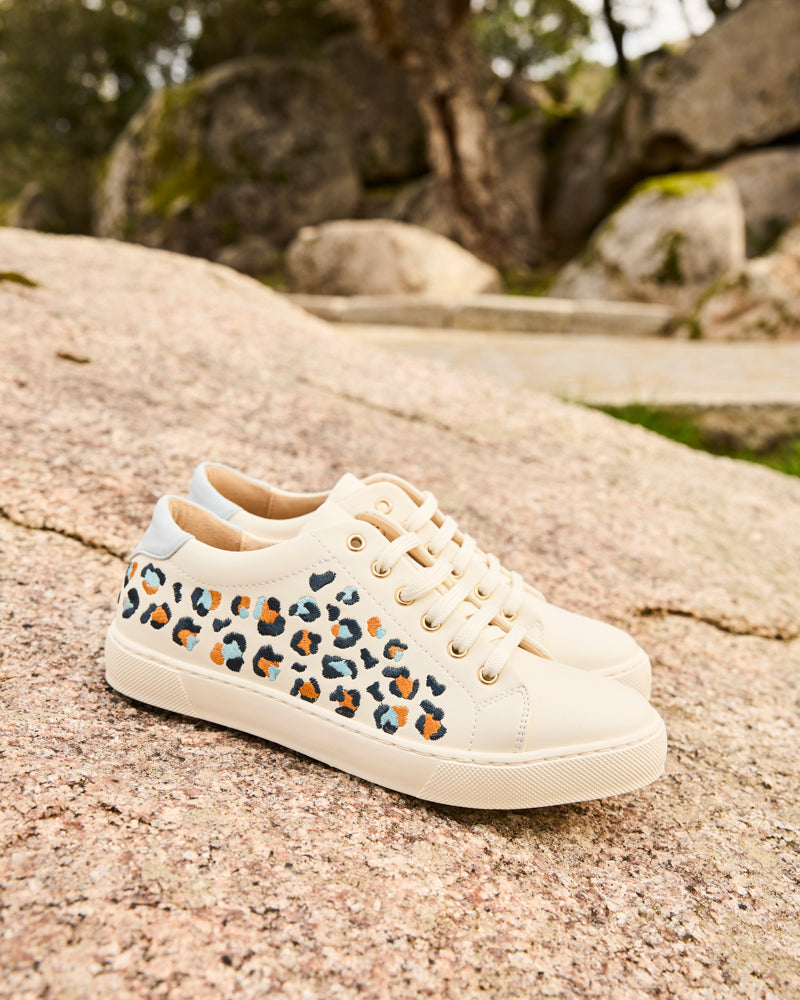 Virevolte Recycled Grain Leather Vegan Sneakers | Leo