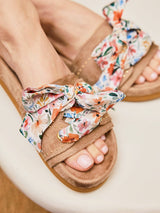 Immaculate Vegan - Minuit sur Terre Dune Viscose Ribbons | Floral Multicolour