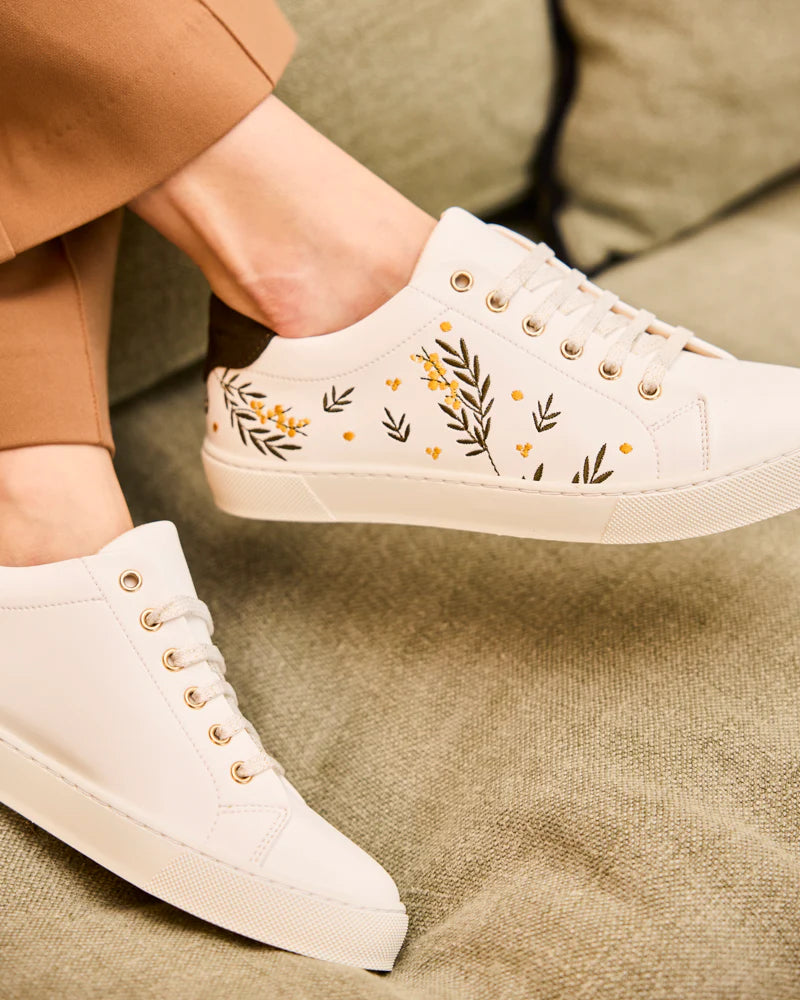 Virevolte Recycled Grain Vegan Sneakers | Mimosa