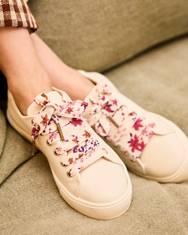 Minuit sur Terre Virevolte Recycled Grain Leather Vegan Sneakers | Cream
