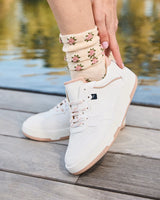 Immaculate Vegan - Vestige Recycled Vegan Leather Sneakers | White & Pink