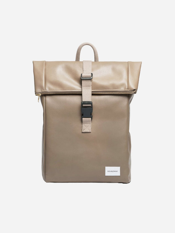 Souleway Oleatex Vegan Olive Leather Foldtop Backpack | Multiple Colours
