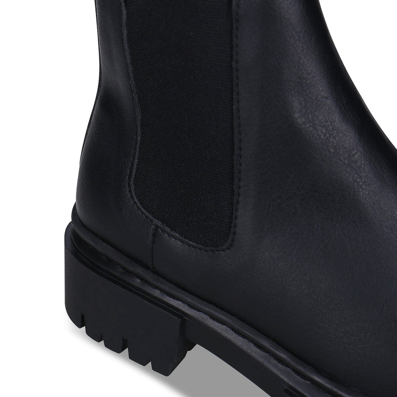 NAE Vegan Shoes Molly Women's Vegan Leather Chelsea Boots | Black