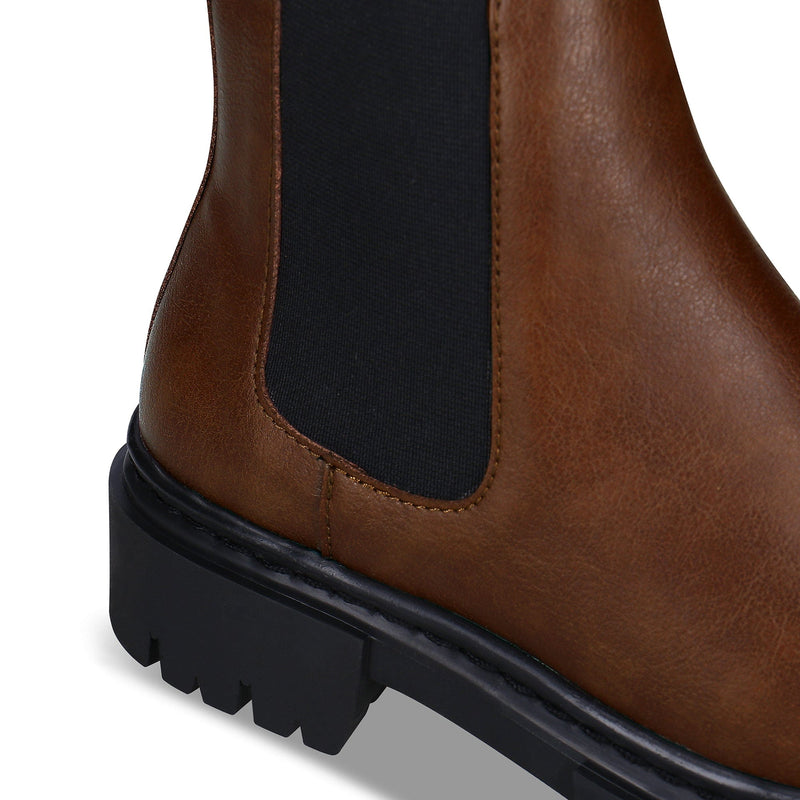 NAE Vegan Shoes Molly Women's Vegan Leather Chelsea Boots | Brown