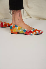 Immaculate Vegan - Frigiliana Eco Suede Vegan Ballerinas | Colourful