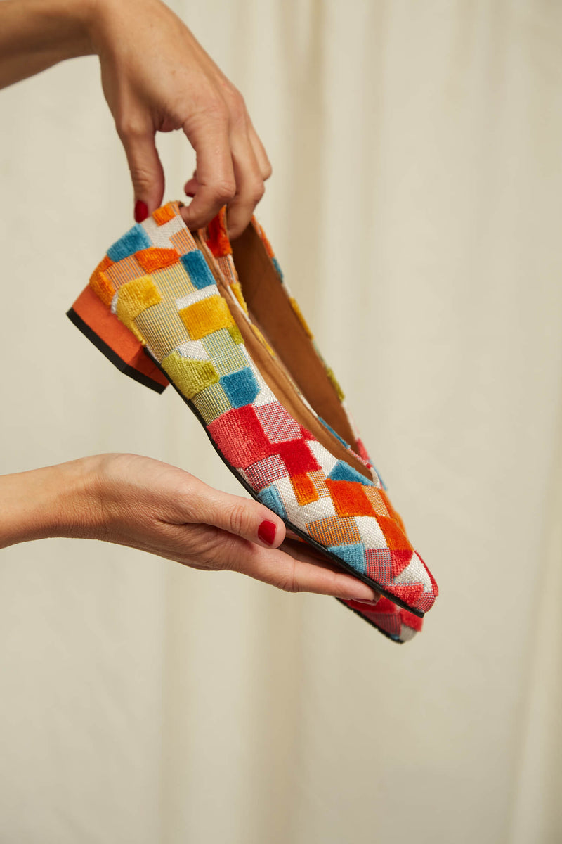 Frigiliana Eco Suede Vegan Ballerinas | Colourful