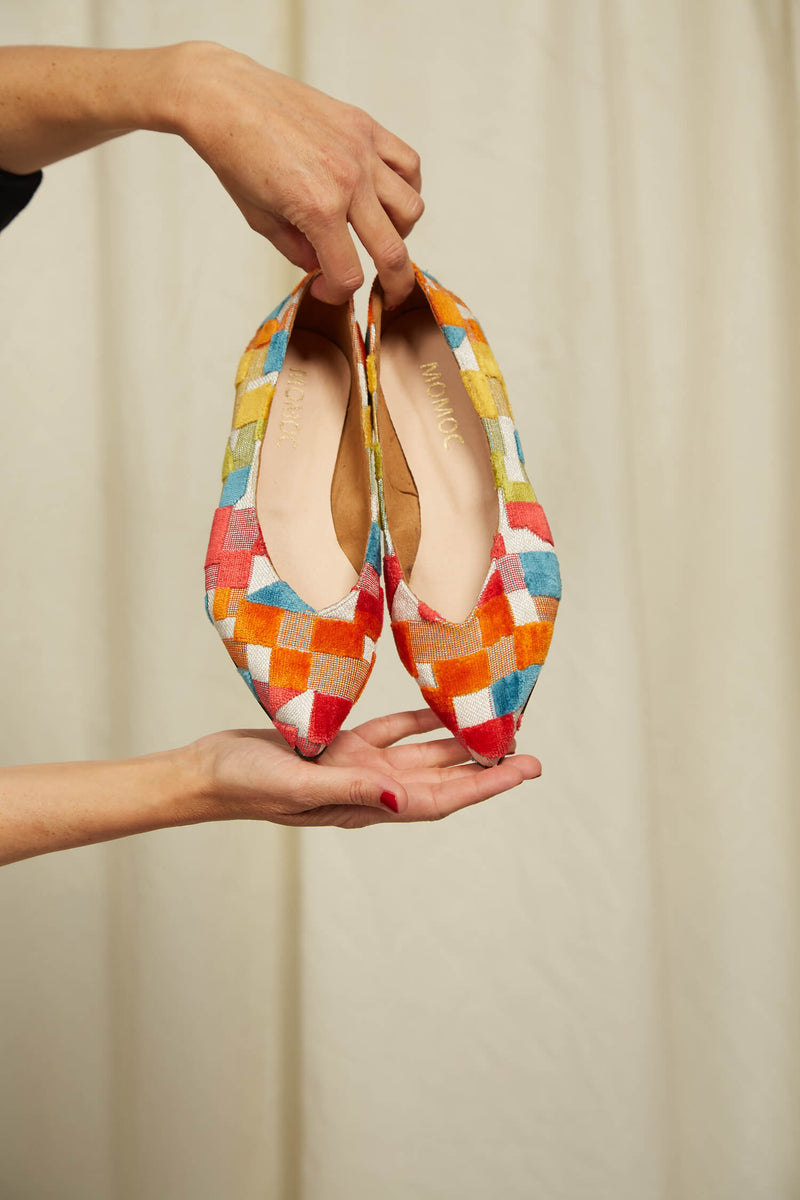 Frigiliana Eco Suede Vegan Ballerinas | Colourful