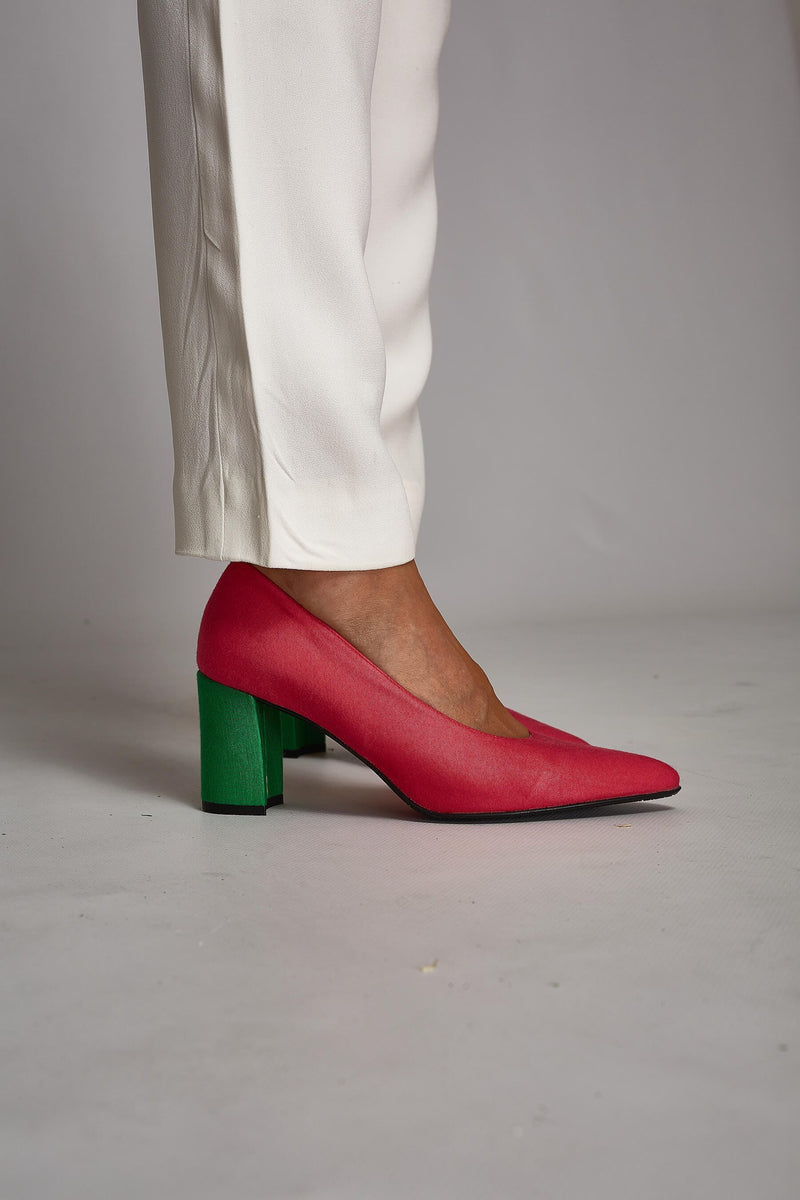 MOMOC Tacones cómodos Bambú RosaVerde