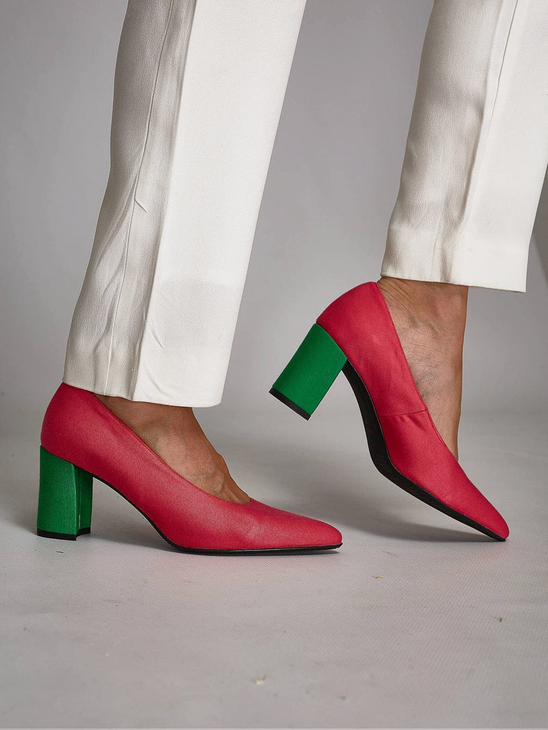 MOMOC Tacones cómodos Bambú RosaVerde