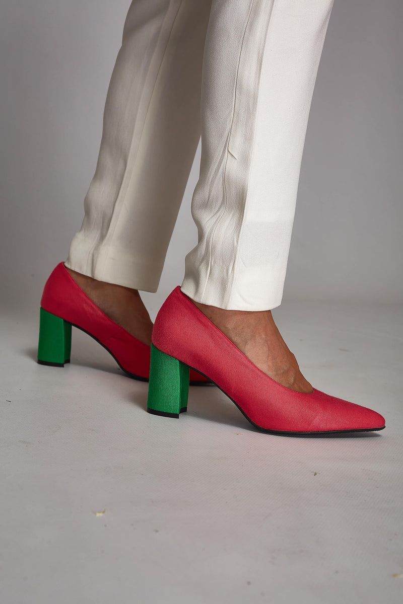 MOMOC Tacones cómodos Bambú RosaVerde