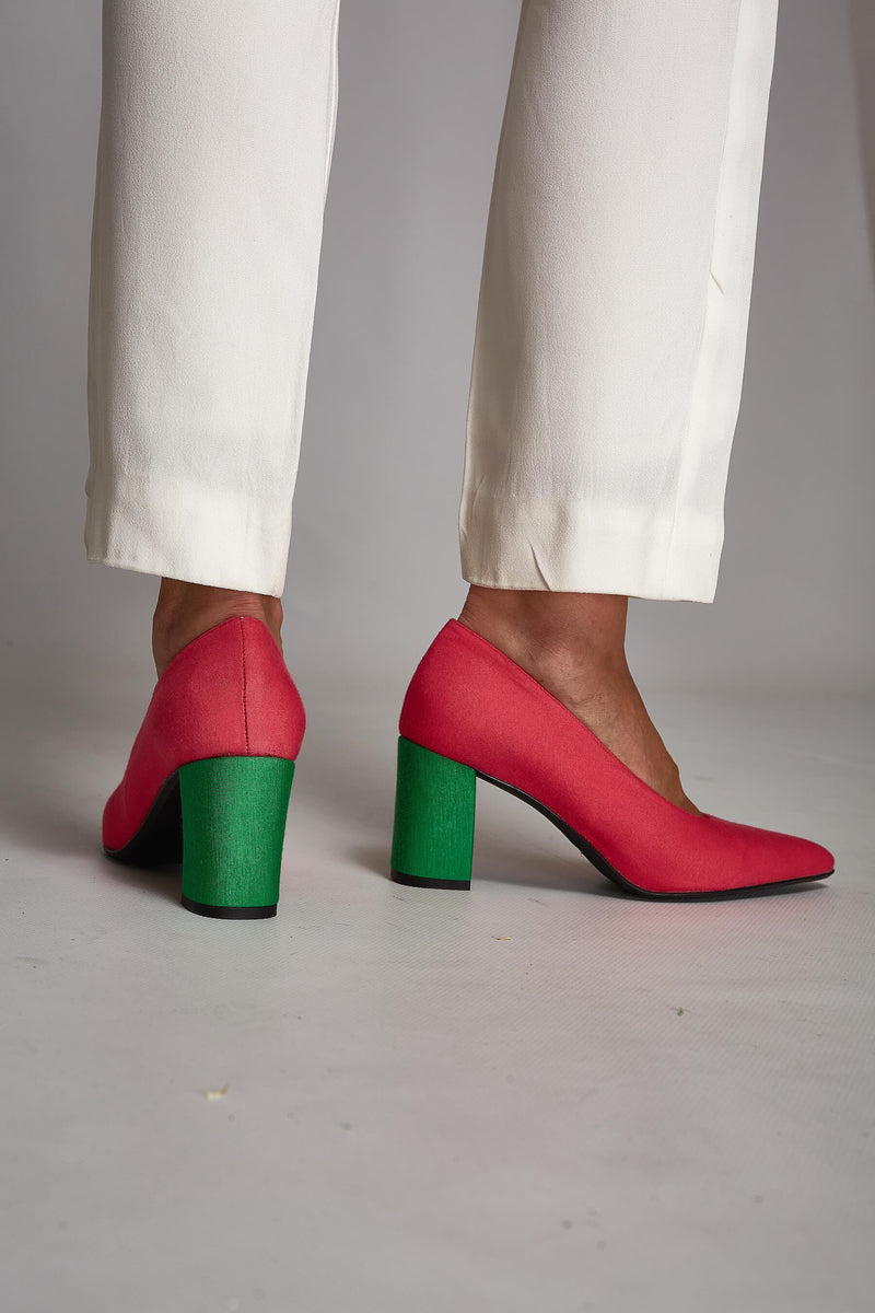 MOMOC Tacones cómodos Bambú RosaVerde