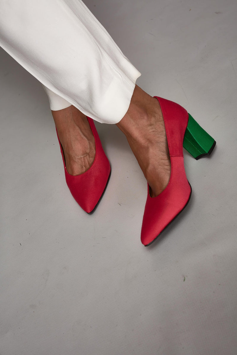 MOMOC Tacones cómodos Bambú RosaVerde