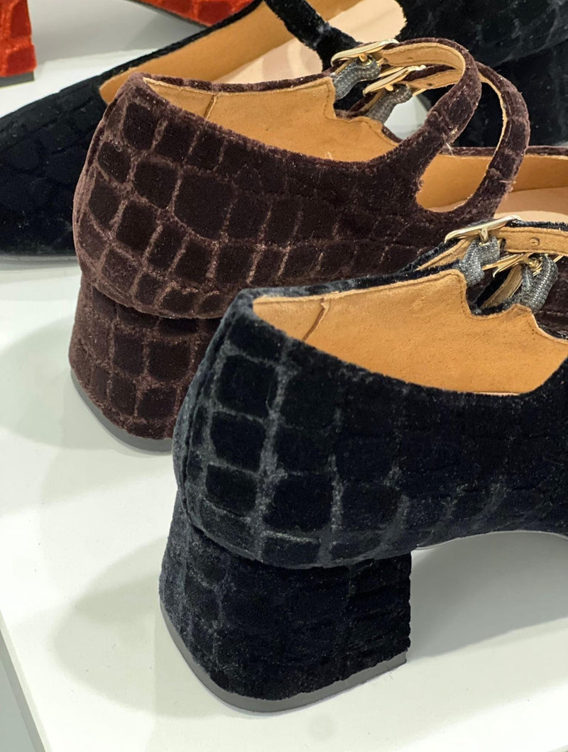 MOMOC Tacón midi Pigalle Negro