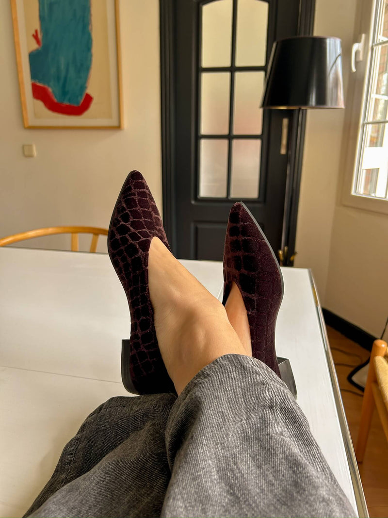 MOMOC Coco V.2 Velvet Vegan Pointed Ballerinas | Earth