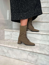 Immaculate Vegan - Midi La Toscana Vegan Suede Boots | Grey