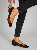 Immaculate Vegan - MOMOC Ferox Vegan Suede Ballerinas | Leopard Print