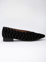 Immaculate Vegan - Dragonfly Dancers Vegan Velvet Flats | Black