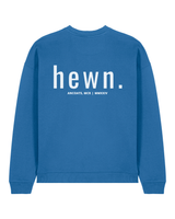 Immaculate Vegan - hewn. Mens Organic Cotton Signature Oversized Sweatshirt in Morpho Blue