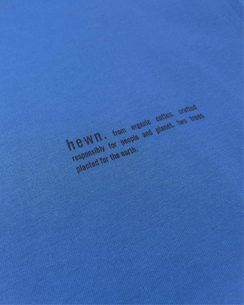 hewn. Mens Organic Cotton Relaxed-fit Sweatshirt in Morpho Blue