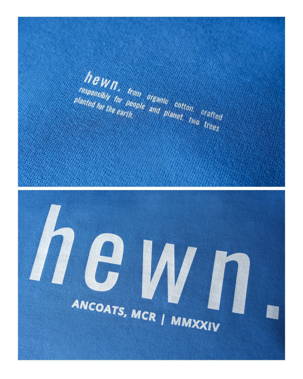 Women's Organic Cotton Signature Oversized Hoodie | Morpho Blue