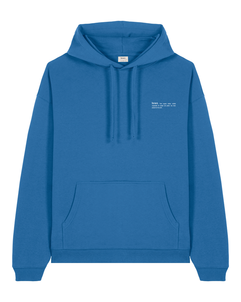 Women's Organic Cotton Signature Oversized Hoodie | Morpho Blue