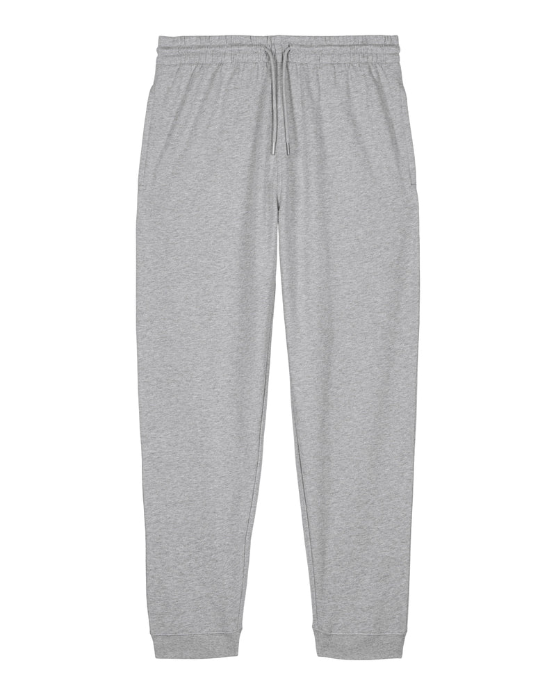 hewn. Womens Organic Cotton Relaxed-fit Joggers in Rock Grey Marl