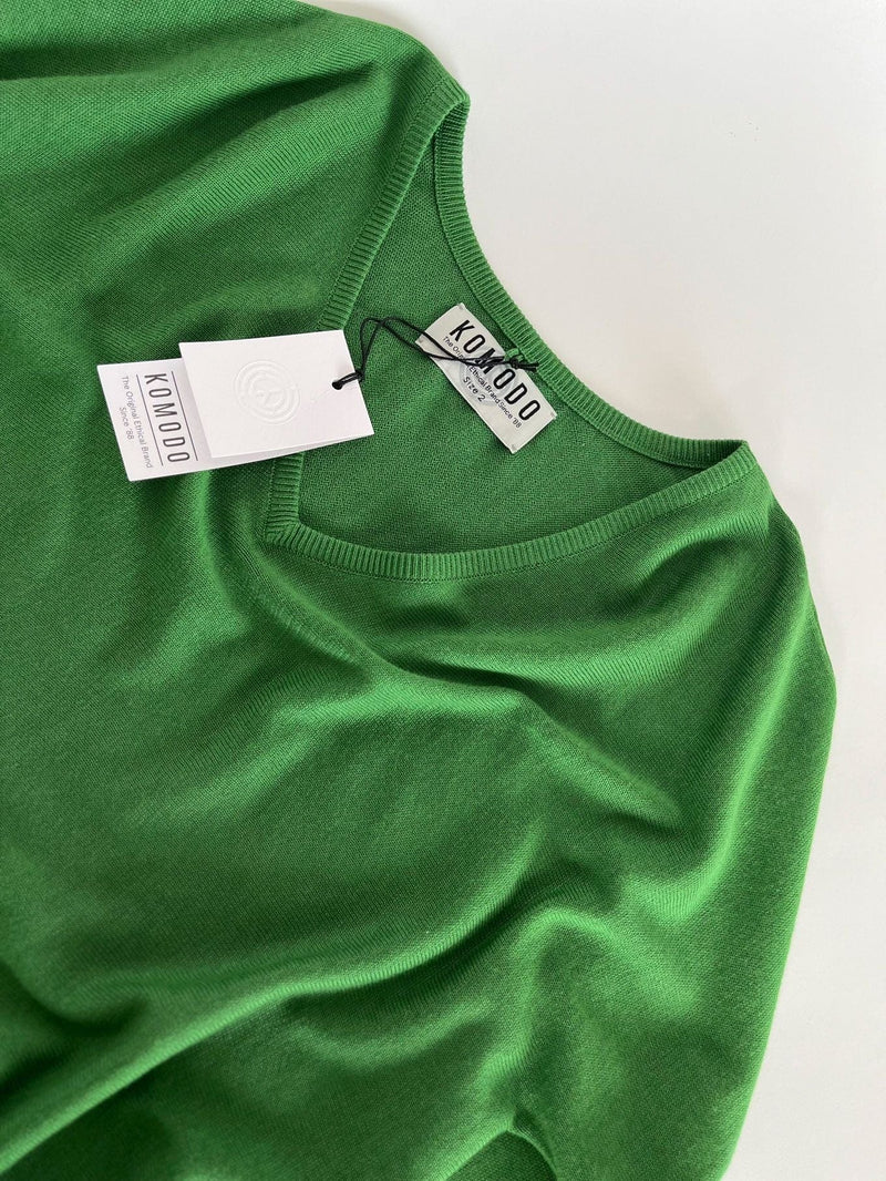 KOMODO Clover Women's Cotton Tencel Jumper | Jungle Green