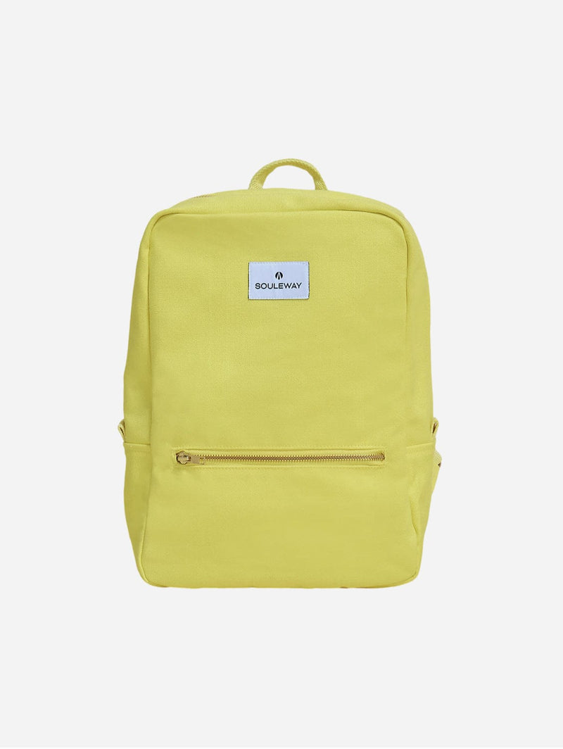Souleway Natural Cotton Canvas Daypack | Bright Lemon Bright Lemon