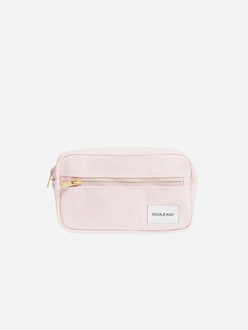 Souleway Natural Cotton Canvas Hip Bag | Blush Pink Blush Pink
