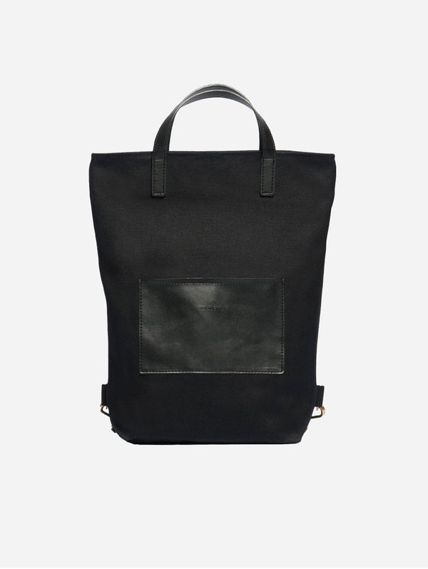 Souleway Natural Cotton Canvas Totepack | Night Black Night Black