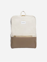 Immaculate Vegan - Souleway Natural Cotton Canvas Two-Tone Daypack | Sand & Mocha Sand/Mocha