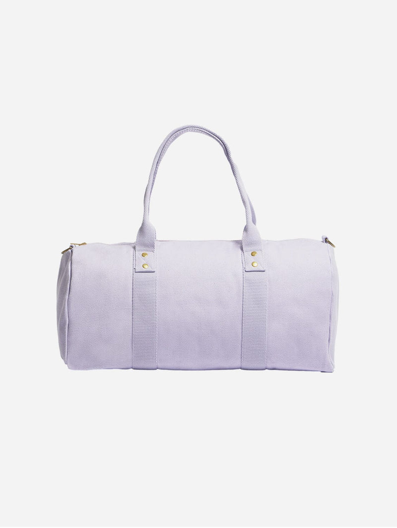 Souleway Natural Cotton Canvas Vegan Weekender | Soft Lavender Soft Lavender