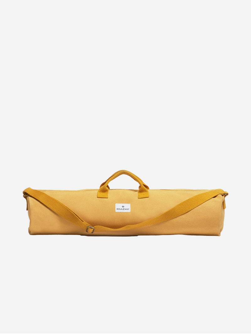 Souleway Natural Cotton Canvas Yoga Bag | Mustard Yellow Mustard Yellow