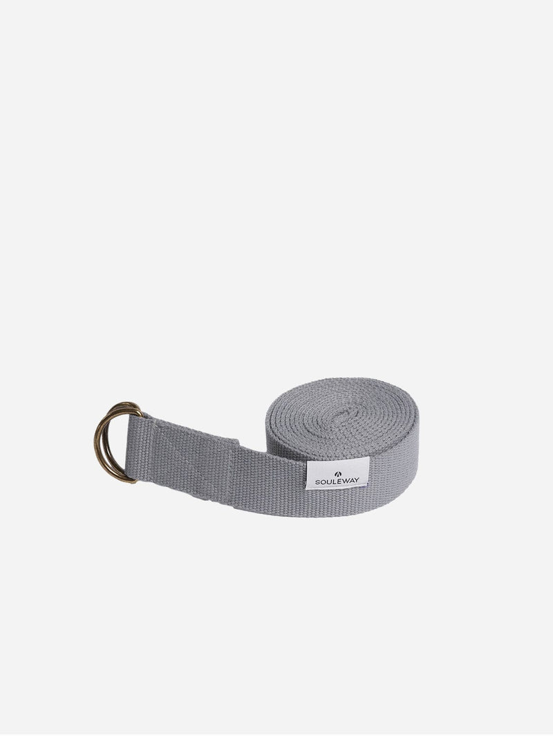 Souleway Natural Cotton Yoga Strap | Dust Grey Dust Grey