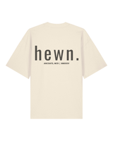 Immaculate Vegan - hewn. Mens Organic Cotton Signature Oversized T-shirt in Natural Cotton