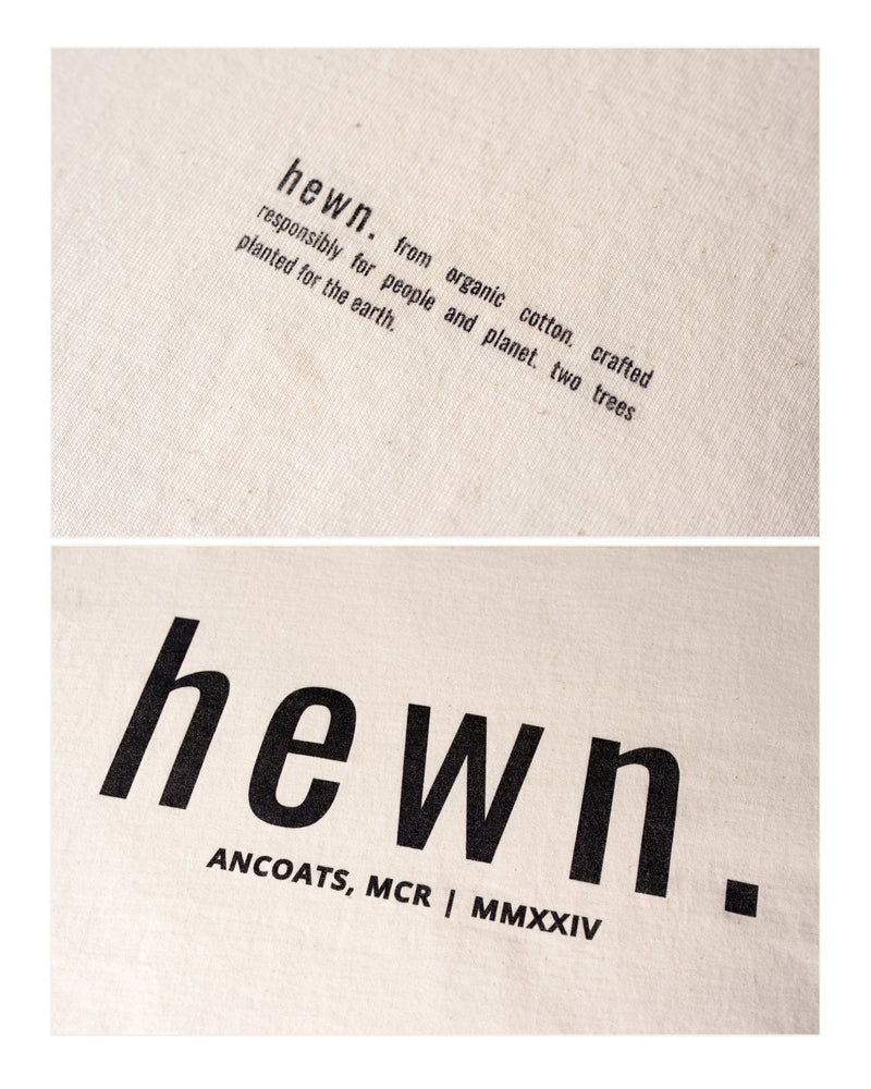 hewn. Mens Organic Cotton Signature Oversized T-shirt in Natural Cotton
