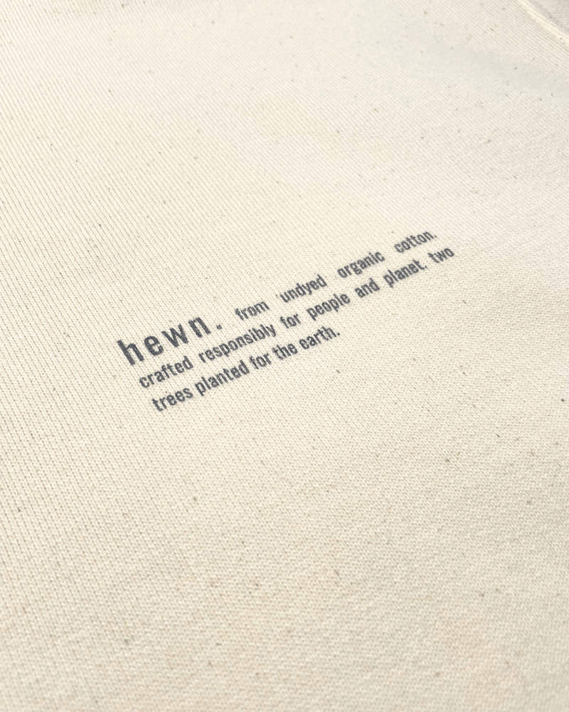 hewn. Womens Organic Cotton Relaxed-fit Hoodie in Natural Cotton